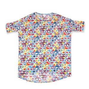 LuLaRoe Irma Geometric Multi Color Tee